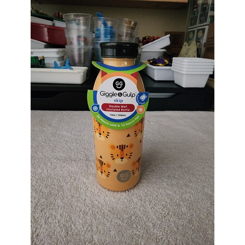New Giggle & Gulp Double Wall Insulated Bottle 24 Hours Cold & Hot